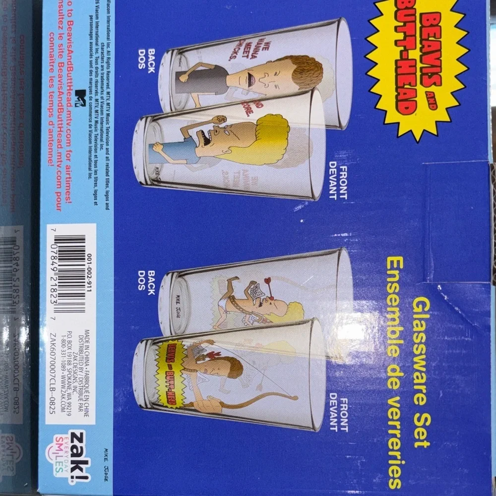 Beavis and Butt-Head Glassware Set